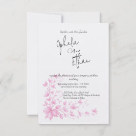 ヴィンテージフローラロマンチック結婚式招待状 招待状