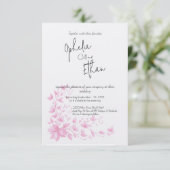ヴィンテージフローラロマンチック結婚式招待状 招待状 (スタンド正面)