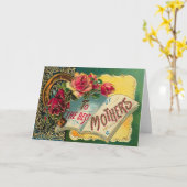 ヴィンテージフローラワールド最高のの母 カード (黄色い花)