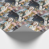 ヴィンテージフローラヴァージンメアリーギフトラッピング紙 ラッピングペーパー (角)