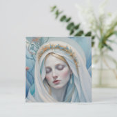 ヴィンテージフローラヴァージンメアリーグリーティングカード カード (スタンド正面)
