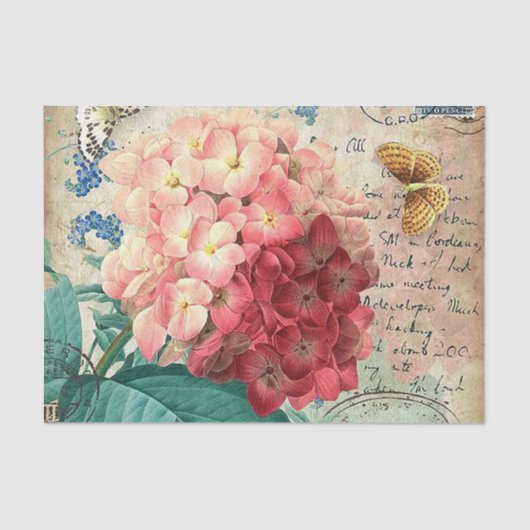 ヴィンテージフローラ任意の目的パーティー組織 薄葉紙 (正面)