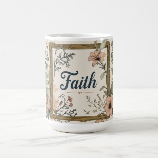 ヴィンテージフローラ信仰 コーヒーマグカップ (中央)