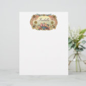 ヴィンテージフローラ個人用レターヘッド文房具 (スタンド正面)