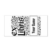 ヴィンテージフローラ個人用Ex-Librisテンプレート ラバースタンプ (インプリント)