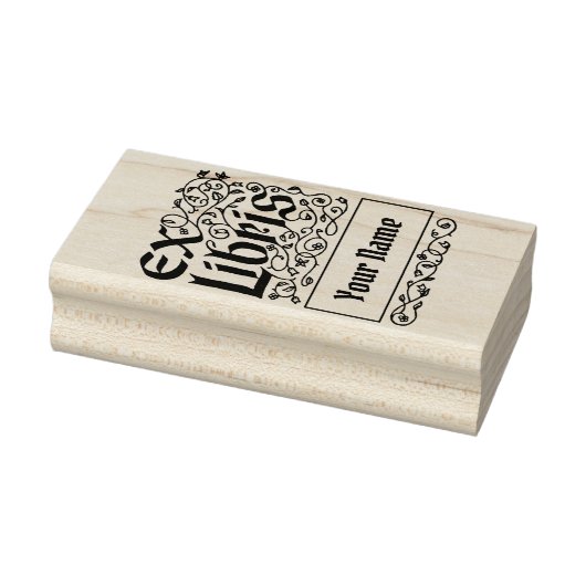 ヴィンテージフローラ個人用Ex-Librisテンプレート ラバースタンプ (スタンプ)