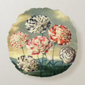 ヴィンテージフローラ円枕 ラウンドクッション (正面)