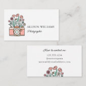 ヴィンテージフローラ写真家 名刺 (正面/裏面)