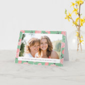 ヴィンテージフローラ写真母の日のグリーティングカード カード (黄色い花)