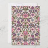 ヴィンテージフローラ写真記念メモリアル サンキューカード (裏面)