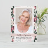 ヴィンテージフローラ写真記念メモリアル サンキューカード (スタンド正面)