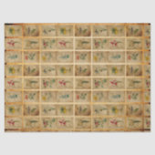 ヴィンテージフローラ切り離しティッシュペーパー 薄葉紙 (正面)