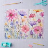 ヴィンテージフローラ切り離しティッシュペーパー 薄葉紙 (クラフト)