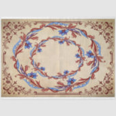 ヴィンテージフローラ切り離しティッシュペーパー 薄葉紙 (正面)