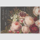 ヴィンテージフローラ切り離しティッシュペーパー 薄葉紙 (正面)