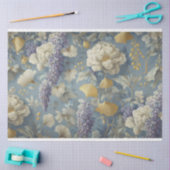 ヴィンテージフローラ切り離しティッシュペーパー 薄葉紙 (クラフト)