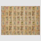 ヴィンテージフローラ切り離しティッシュペーパー 薄葉紙 (正面)