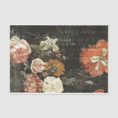 ヴィンテージフローラ切り離しティッシュペーパー 薄葉紙 (正面)