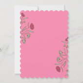 ヴィンテージフローラ到着 招待状 (裏面)