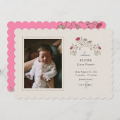 ヴィンテージフローラ到着 招待状 (正面/裏面)