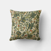 ヴィンテージフローラ刺繍プリント クッション (裏面)