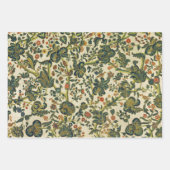ヴィンテージフローラ刺繍プリント ラッピングペーパーシート (正面)