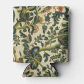 ヴィンテージフローラ刺繍プリント 缶クーラー (正面)