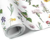 ヴィンテージフローラ包装紙-カラフル花 ラッピングペーパー (ロールコーナー)