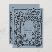 ヴィンテージフローラ卒業党 招待状 (正面/裏面)