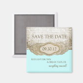 ヴィンテージフローラ収集日付磁石の保存 マグネット (正面/裏面)