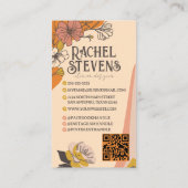 ヴィンテージフローラ名刺エレガント: Earth Tone 名刺 (裏面)