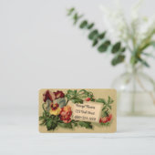 ヴィンテージフローラ名刺 名刺 (スタンド正面)