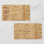 ヴィンテージフローラ名刺 名刺 (正面/裏面)