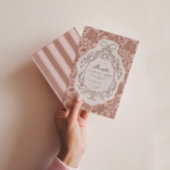 ヴィンテージフローラ名門私立校風の誕生日 招待状