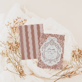 ヴィンテージフローラ名門私立校風の誕生日 招待状