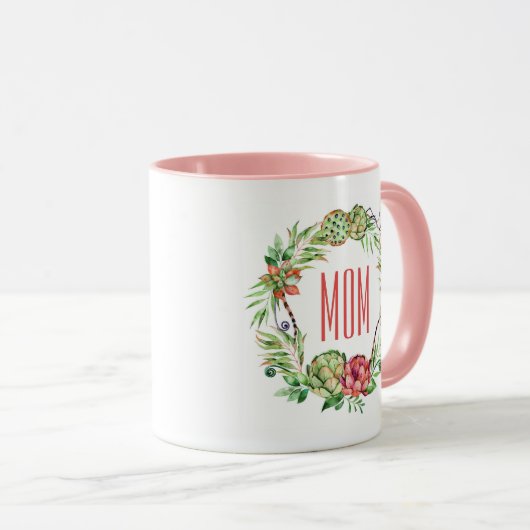 ヴィンテージフローラ吸着 |母の日 マグカップ (正面右)