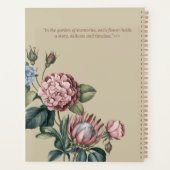 ヴィンテージフローラ園芸工具植物学デザイン プランナー手帳 (裏面)