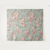 ヴィンテージフローラ壁紙 タペストリー (正面(横))