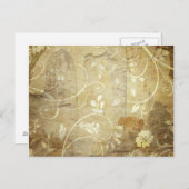 ヴィンテージフローラ壁紙 ポストカード (正面/裏面)