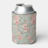 ヴィンテージフローラ壁紙 缶クーラー (缶正面)