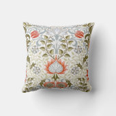 ヴィンテージフローラ壁紙by William Morris (1879) クッション (裏面)