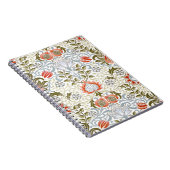 ヴィンテージフローラ壁紙by William Morris (1879) ノートブック (右側)
