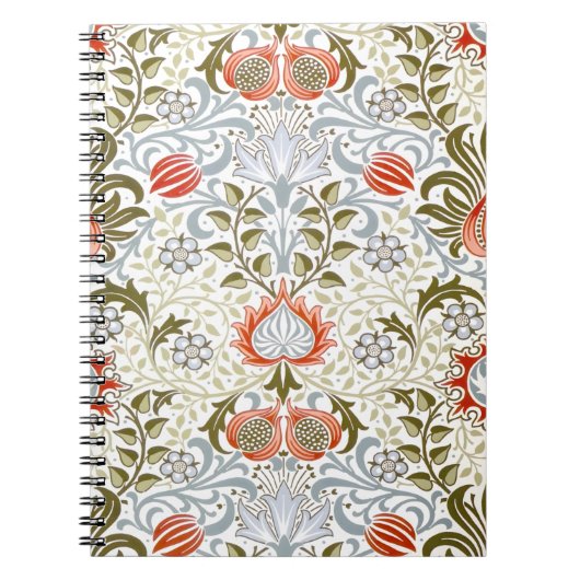 ヴィンテージフローラ壁紙by William Morris (1879) ノートブック (正面)