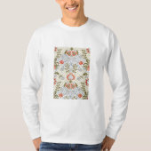 ヴィンテージフローラ壁紙by William Morris (1879) Tシャツ (正面)