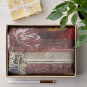 ヴィンテージフローラ女性ブルゴーニュWilliam Morris Art 薄葉紙 (ギフト)