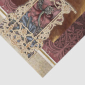 ヴィンテージフローラ女性ブルゴーニュWilliam Morris Art 薄葉紙 (詳細)