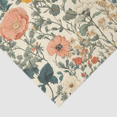 ヴィンテージフローラ山花とケシ 薄葉紙 (詳細)