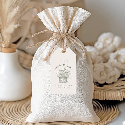 ヴィンテージフローラ市場シャワー ギフトタグ