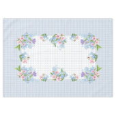 ヴィンテージフローラ市松模様に、ドットテーブルクロス60"x84" テーブルクロス (正面(横))