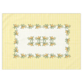 ヴィンテージフローラ市松模様に、ドットテーブルクロス60"x84" テーブルクロス (正面(横))